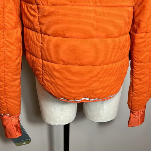 Free People Gathering Storm Run Puffer Ted Orange Puffer size small- NWT - Picture 14 of 17